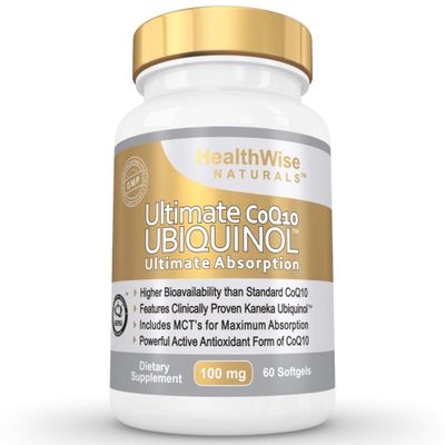 Ultimate CoQ10 UBIQUINOL 100mg - Over 4X More Effective: Maximum Absorption &amp; Potency - Non-GMO/Soy Free - Kaneka Ubiquinol - 60 Liquid Softgels