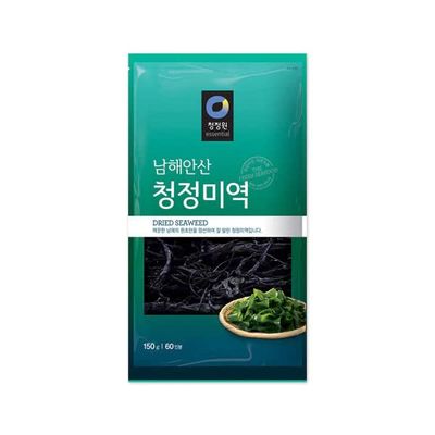 Chung Jung One O&#39;Food Dried Seaweed, Korean Miyeok Baby Wakame Cut Flakes for Miyeokguk Miso Soup Sea Weed Salad, Product of Korea, 150g, 60 Servings, Pack of 1