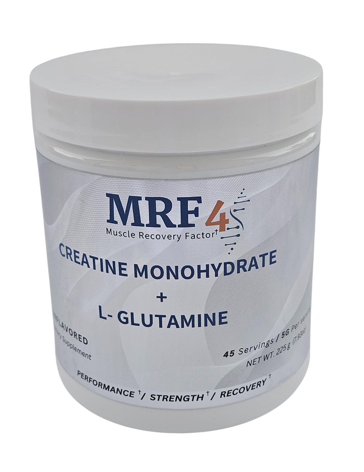 MRF4 Creatine Monohydrate Plus L-Glutamine Powder Supplement