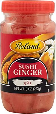 Roland Foods Sushi Ginger, Sliced, Specialty Imported Food, 8-Ounce Jar (60364)
