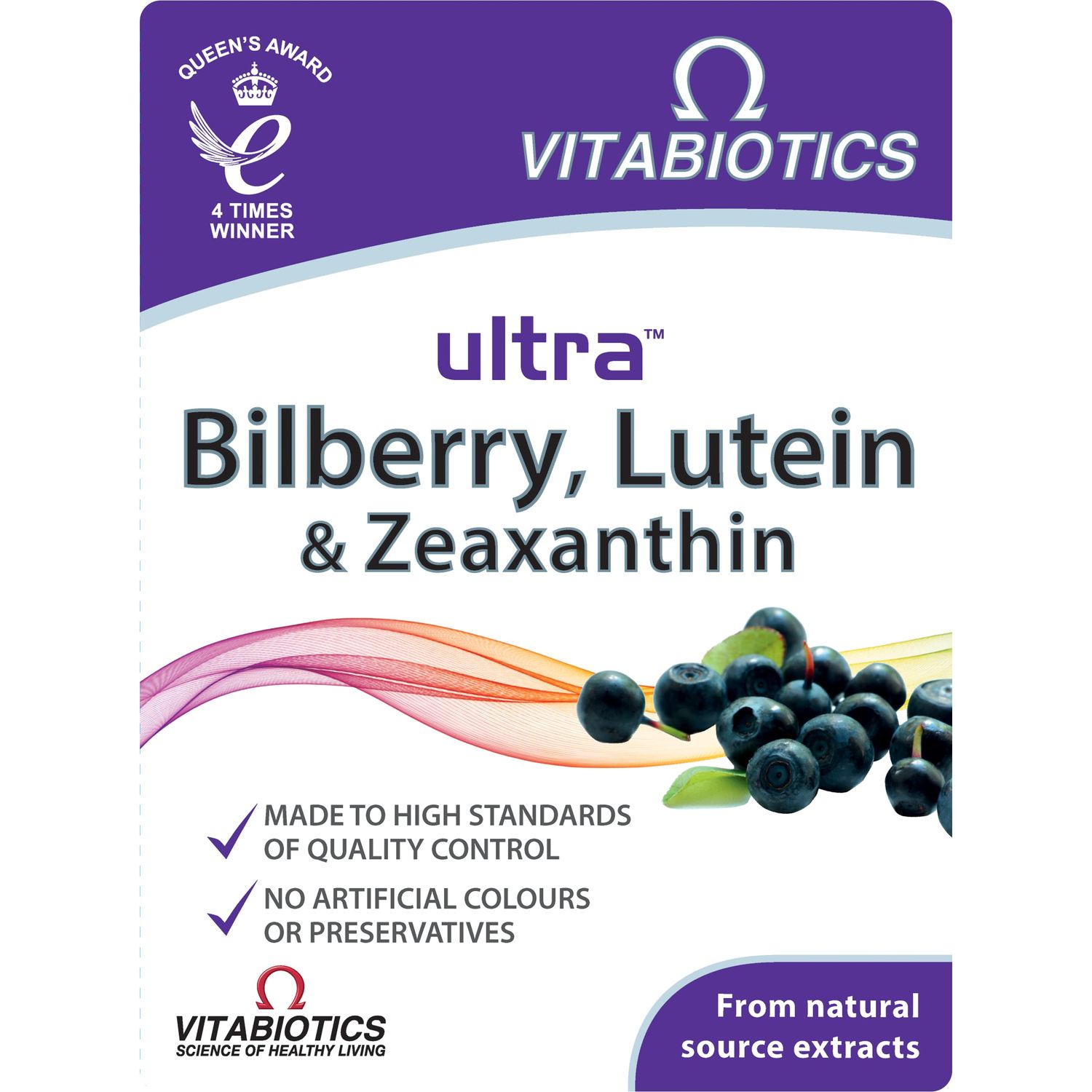 Vitabiotics - Ultra Bilberry, Lutein &amp; Zeaxanthin - 30 Tablets