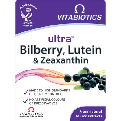 Vitabiotics - Ultra Bilberry, Lutein &amp; Zeaxanthin - 30 Tablets