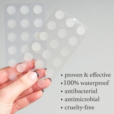 Julep Patch Me Up Waterproof Pimple Patches - 72 Hydrocolloid Acne Patches with Tea Tree Oil, Ultra-Thin Day &amp; Potent Night, Reduces Blemishes &amp; Scarring - 48 8mm &amp; 24 12mm Patches