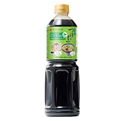 NINBEN Kombu Tsuyu | Vegan Japanese Hokkaido Kelp 3 times Concentrated Soup Base | No Preservatives | Product of Japan (33.8 Fl oz/1000ml)