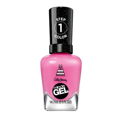 Sally Hansen Miracle Gel, One Gel of a Party Party of Hue, Long Lasting, Gel-Like Formula, No UV Lamp Needed, Pink Nail Polish
