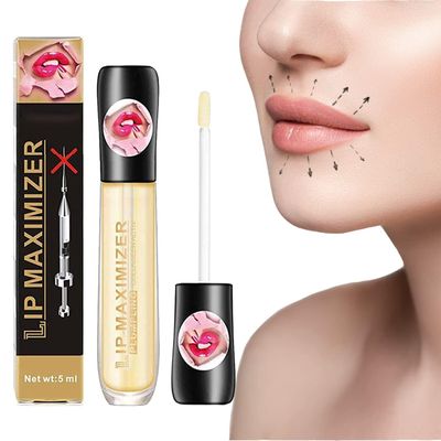 PICKX Vitamin E Lip Plumping Serum, Lip Hyaluronic Lip Plumper, Lip Plumping Serum Instant Lip Balm for Moisturize, Eliminate Dryness Wrinkles Enhances Plump Gloss (1PC)