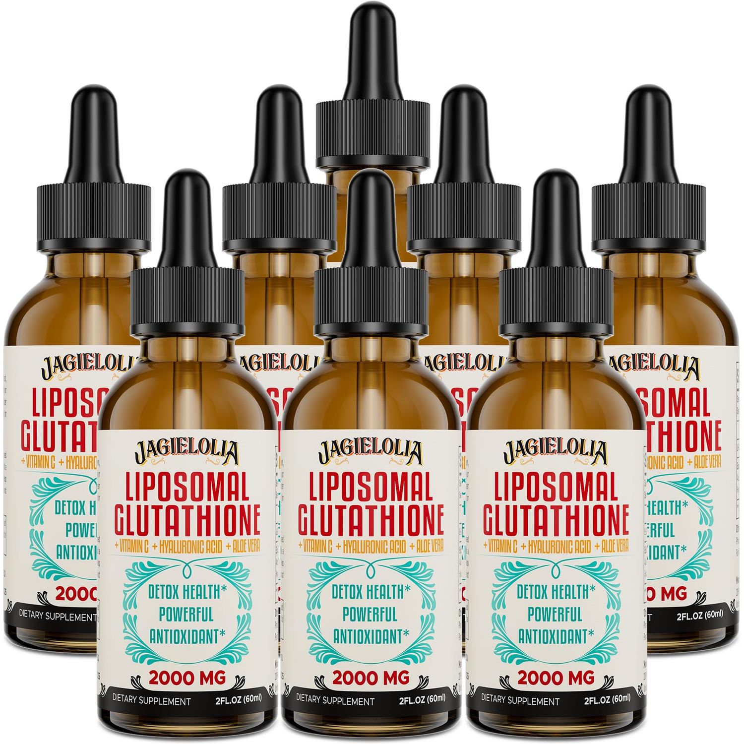 Liposomal Glutathione Liquid 2000MG - Antioxidant Detox Supplement for Women &amp; Men, with Hyaluronic Acid, Aloe Vera &amp; Vitamin C - Aging Defense, Detox &amp; Energy, 100 Natural, GMO Free, 16 Floz