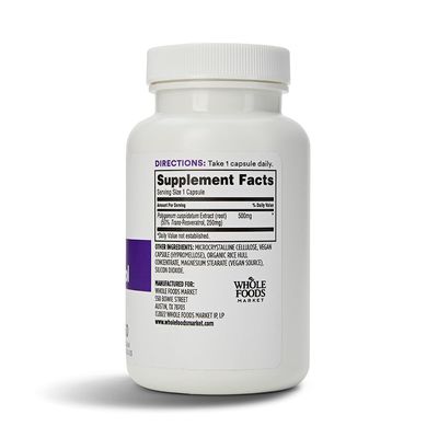 365 by Whole Foods Market, Transresveratrol 250Mg, 60 Vegg Capsules