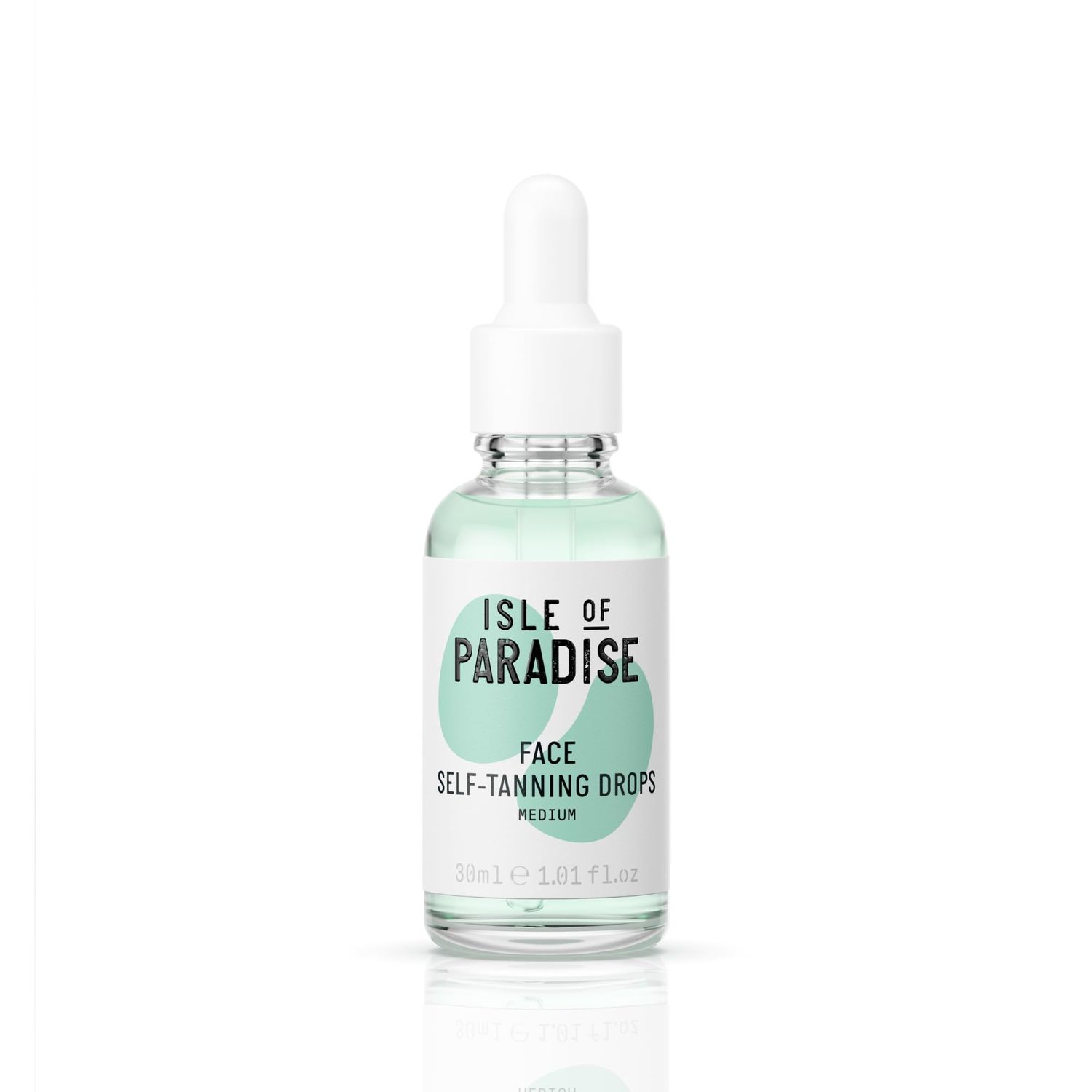Isle of Paradise Self-Tanning Drops, Self Tanner For Face &amp; Body, Customizable Glow, Vitamin C, Streak-Free Tan, No Orange Tone, Mix with Moisturizer, Vegan, 1.01 fl. oz/30 ml Bottle (Medium)