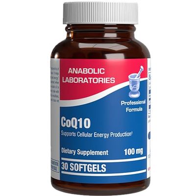 High Absorption CoQ10 100mg Softgels - Clinical Formula Coenzyme Q10 100mg for Skin Heart Energy Antioxidant and Brain Support - Easy to Swallow - Made in The USA in cGMP Facilities - 30 Servings