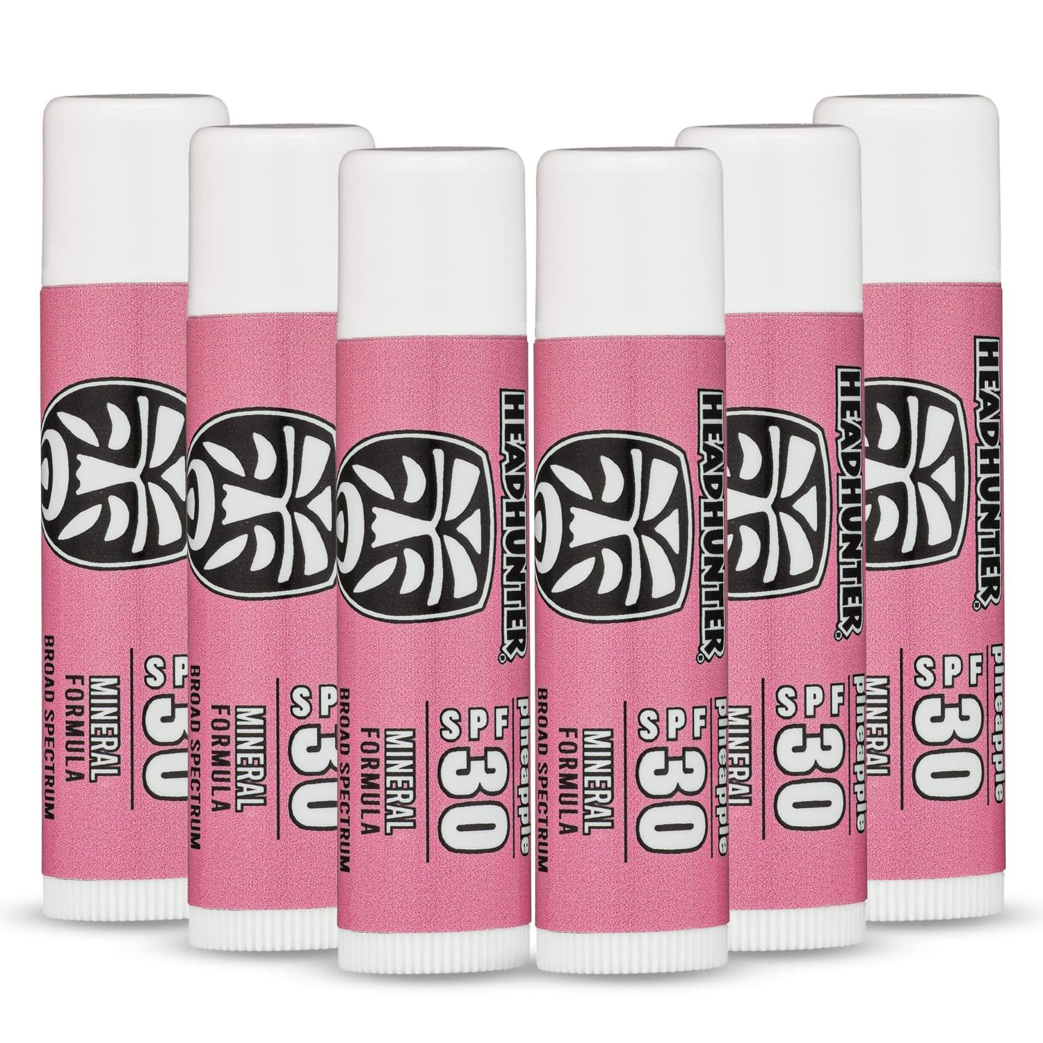 Headhunter Pineapple Sport Chapstick Sunscreen SPF 30, Natural Mineral Lip Balm For Sun Protection, Waterproof Lip Sunscreen For Ultra Sport Protection and Solar Defense, Reef Safe Sunblock Chap St...