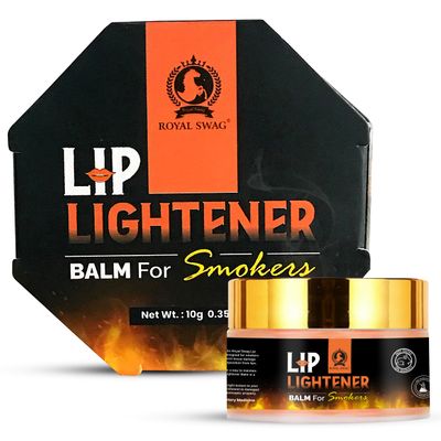 ROYAL SWAG Lip Lightener Balm For Smokers Men and Women 10 gram(0.35 oz) For Dry, Chapped, Dark Lips And Smoked Lips | All-Natural Ingredients, Almond Oil, Castor Oil and Beetroot Extracts