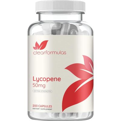 Tomato Based Lycopene Supplement - Extra Strength Lycopene 50mg Non-GMO Super Potent Antioxidant and Carotenoid Heart and Prostate Health Supplement for Men - Made in a cGMP US Lab (200 Servings)