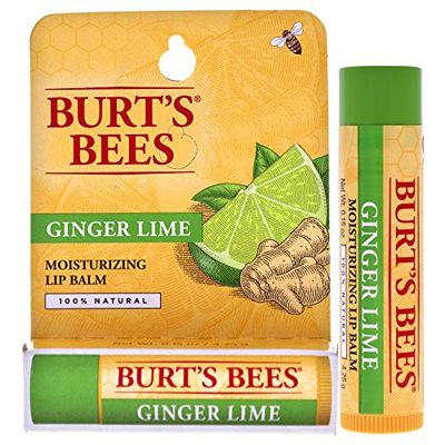 Burt&#39;s Bees Ginger Lime Moisturizing Lip Balm By Burts Bees for Unisex - 0.15 Oz Lip Balm, 0.15 Oz
