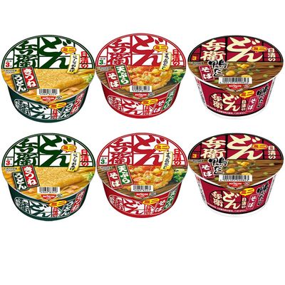 Donbei Mini 1.5oz 6pcs Set Various Taste Udon Soba Japanese Instant Noodles Ninjapo