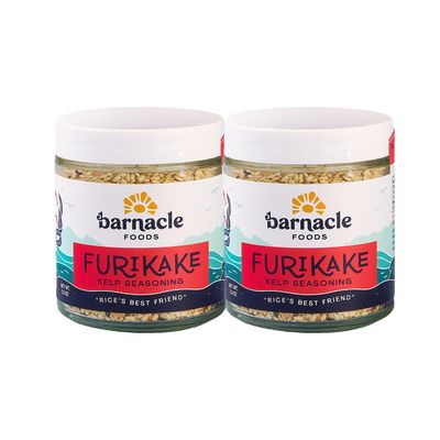 Barnacle Foods Furikake Kelp Seasoning | 2.5 oz. | Japanese Inspired Rice Seasoning | Seaweed Seasoning For Rice, Seafood, Meats, Salads &amp; Popcorn | Made in Alaska | 2 Pack
