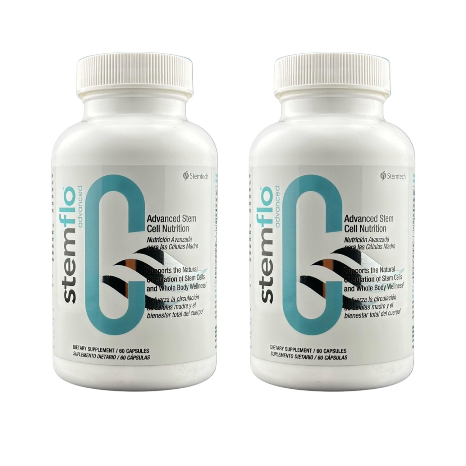 Revitalize Your System with StemFlo Advanced Formula 2 Pack - Trans-Resveratrol, Curcumin, and Super Antioxidants for Health, Longevity, and Vitality