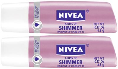 Nivea Lip Care A Kiss of Shimmer Lip Care Stick - Pearly Shimmer - 2 pk