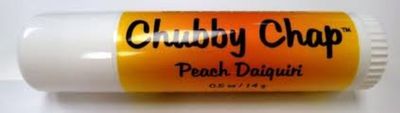 Chubby Chap - Three (3x) Large Jumbo Chapstick Natural Chapstick - 1/2 Ounce Lip Balm (Peach Daiquiri)