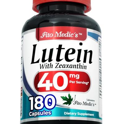 FITO MEDIC&#39;S Lab | Lutein |180 Capsules |40 mg| Lutein 40mg | Lutein and zeaxanthin Supplements | Concentrate Extract | Lutein 40 mg | Lutein and zeaxanthin | zeaxanthin | Ultra high Absorption.