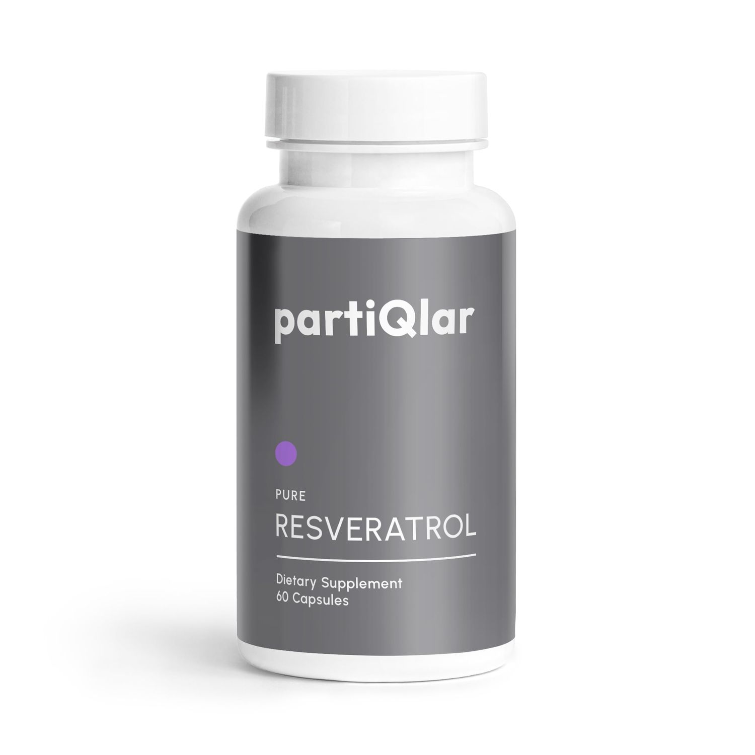 partiQlar High Purity Trans Resveratrol Supplement 500mg - Each Capsule Exceeds 98 Purity - 3rd Party Tested - Vegan - Sirtuin Activating and Cell Protecting Supplement - 60 Capsules