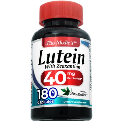 FITO MEDIC'S Lab | Lutein |180 Capsules |40 mg| Lutein 40mg | Lutein and zeaxanthin Supplements | Concentrate Extract | Lutein 40 mg | Lutein and zeaxanthin | zeaxanthin | Ultra high Absorption.