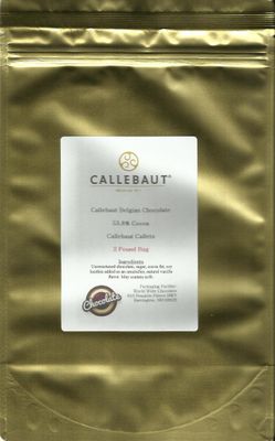 Callebaut Chocolate Callets Semisweet (small discs) 53.8 cacao 2 lbs