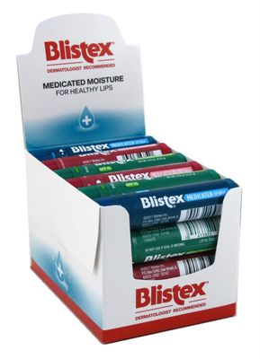 Blistex 81269 Assorted Medicated Balm (Pack of 24)