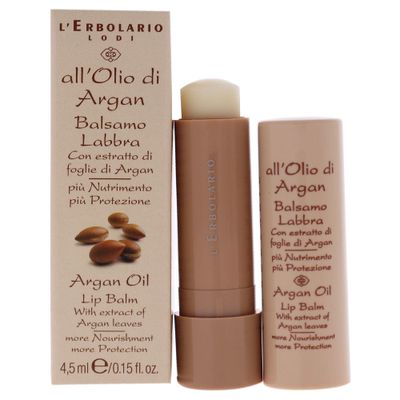 L&#39;Erbolario Argan Oil Lip Balm - Nourishing and Anti-Aging Lip Moisturizer with Argan Leaf Extract and Shea Butter - Hydrates and Smooths - 0.15 oz