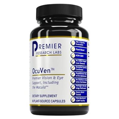 Premier Research Labs OcuVen - Lutein and Zeaxanthin Supplement, Eye Vitamins, Eye Health Supplements for Adults &amp; Seniors, Vision Supplements, Macular Health, Eye Care - 60 Vegetarian Capsules