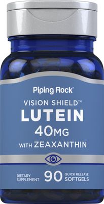 Piping Rock Lutein with Zeaxanthin Supplement | 40mg | 90 Softgels | Eye Health Vitamins from Marigold Extract | Non-GMO, Gluten Free