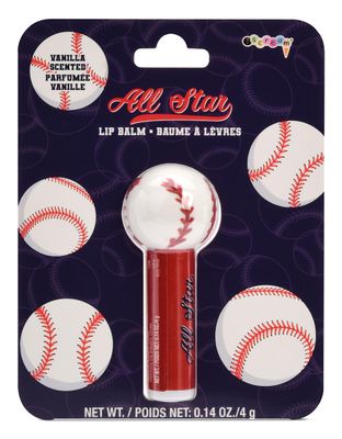 iscream Sport-Tastic Baseball Softball Shaped Vanilla Scented Lip Balm