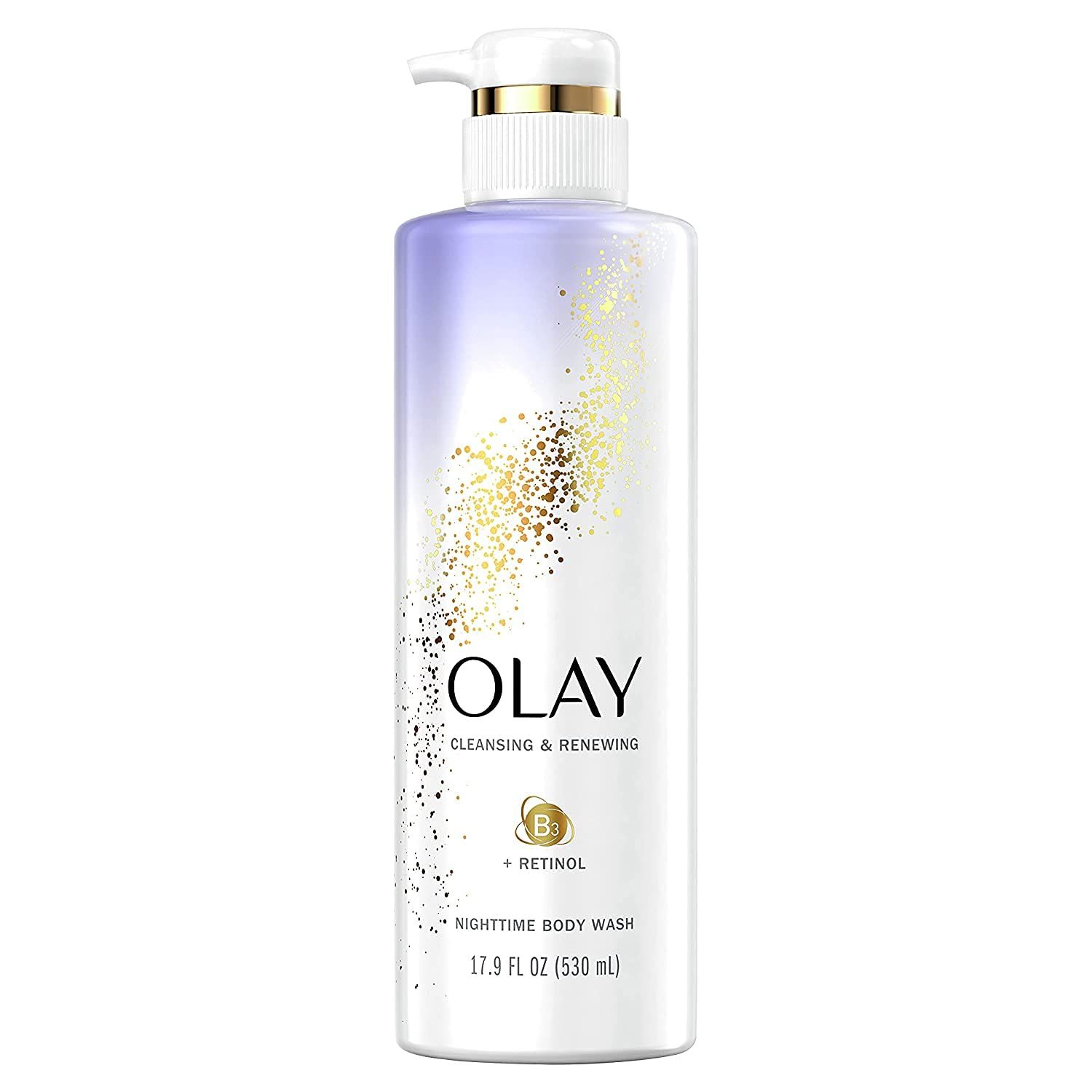 Olay Cleansing &amp; Renewing Nighttime Body Wash, 17.9 Fluid Ounce (Pack of 3)