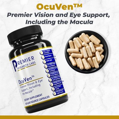 Premier Research Labs OcuVen - Lutein and Zeaxanthin Supplement, Eye Vitamins, Eye Health Supplements for Adults &amp; Seniors, Vision Supplements, Macular Health, Eye Care - 60 Vegetarian Capsules