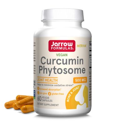 Jarrow Formulas Curcumin Phytosome 500 mg - 60 Veggie Capsules - Formulated with Meriva - Antioxidant Support Supplement - Joint Health &amp; Support - 60 Servings