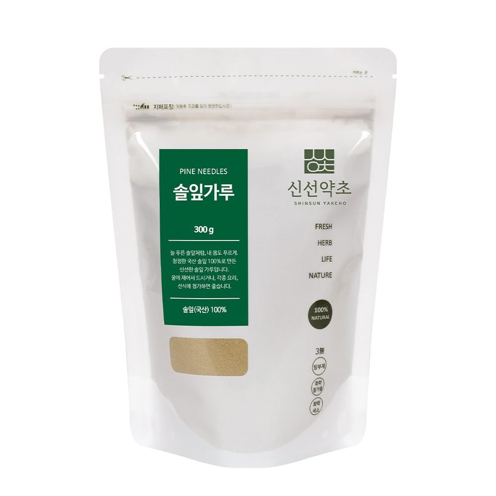 K-Herb Korean Pine Needle Powder | 300g | 1 Pack, 100 Pure Natural, Ready to Eat,
