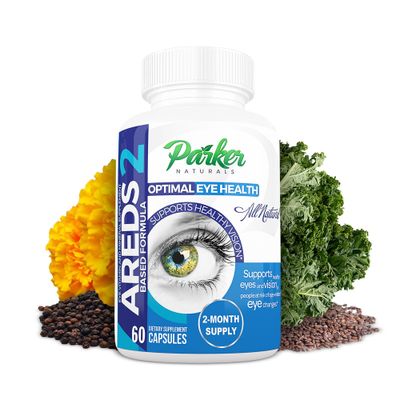 Parker Naturals Optimal Eye Health Vitamin &amp; Mineral Supplement, Eye Supplements &amp; Vitamins for Vision with Vitamin C &amp; E, Lutein &amp; Zeaxanthin Supplements, 60 Caps