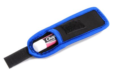 CASEMATIX Lip Balm Holder - Clip on Neoprene Chapstick Pouch Easily clips onto Backpack or belt for Convenient Travel and Storage - Carabiner Included