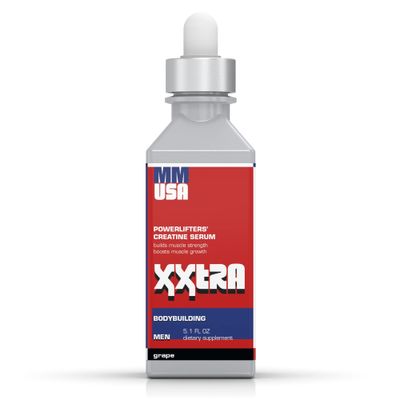 XXTRA Pre-Workout for Bodybuilding, Crossfit, Powerlifting &amp; Sports. Instant Energy, Power, Stamina, Intensity, Strength. Stable, Fast-Absorbing Creatine, Build Lean Muscle Mass. Grape Flavor.