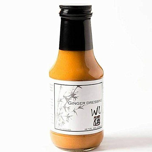 Wu Japanese Ginger Dressing -ALL NATURAL - NO PRESERVATIVES - GLUTEN FREE - MADE WITH POWERFOODS - SALAD DRESSING - 10.7 FL OZ (Original Ginger, 1 Bottle)