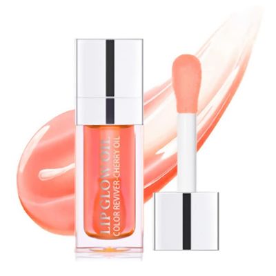 Yasovigi Hydrating Lip Oil Plumping Lip Tint Moisturizing Lip Gloss, Transparent Lip Balm Care Stick Nourishing Repairing Non-sticky, Moisture&amp;Lighten Lip Lines (pink, Normal)