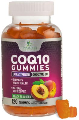 CoQ10 100mg Gummies - Coenzyme Q10 Supplement, CoQ10 Gummies Antioxidant for Heart Health Support &amp; Energy Production, High Absorption Coenzyme Q10 Gummy Supplements - 120 Count Coenzyme Q10 Vitamins