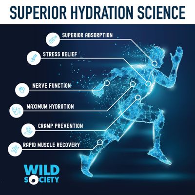 Wild Society - Premium Zero Sugar Electrolytes Powder Drink Mix, 3x Absorption Magnesium Glycinate - Sugar Free, Low Calorie, Science Backed, Refreshing Hydration, Strawberry Dragon Fruit, 30 Servings