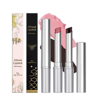 Honey Black Lip Balm Hydrating Sheer Lipstick,Pink Honey Lipstick for Women,Natural Glossy Lips Balm,Nourishing and Hydrating Lip Gloss for All Skin Tones(BlackPink Honey Blam)