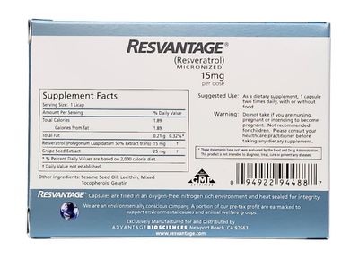 Resvantage for Humans (30 Liquid Capsules)