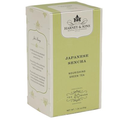 Boba Tea Direct Harney &amp; Sons Teabags Ct Japanese Sencha 20 Count