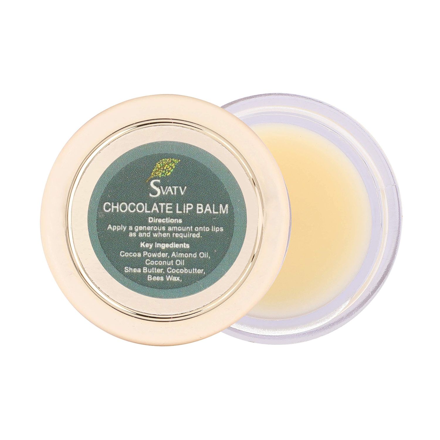 SVATV White chocolate Lip Balm. With Natural Ingredients - Shea Butter Beeswax &amp; Coconut Oil To Nourished Repair Dry Or Chapped Lips, Best Moisturizing Lip Balm Salve For Men &amp; Women 15ml / 0.5 Oz