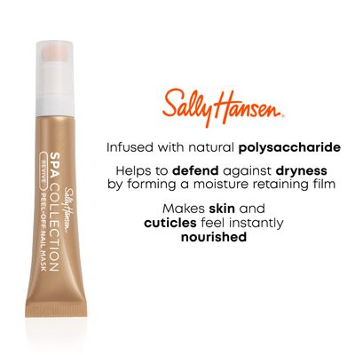 Sally Hansen Spa Collection, Peel-Off Nail Mask, Hydrating Nail Treatment, Infused with Hyaluronic Acid, Instant Relief