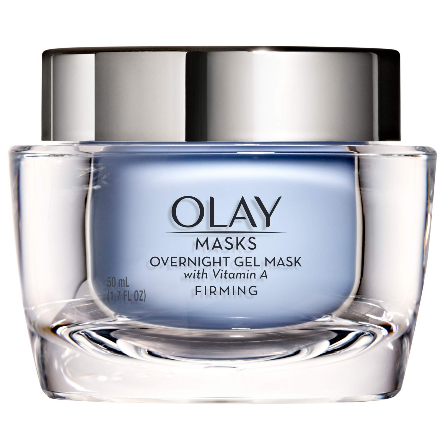 Face Mask Gel by Olay Masks, Overnight Facial Moisturizer with Vitamin A and Hyaluronic Acid for Firming Skin, 1.7 Fl Ounce