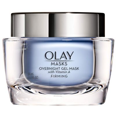 Face Mask Gel by Olay Masks, Overnight Facial Moisturizer with Vitamin A and Hyaluronic Acid for Firming Skin, 1.7 Fl Ounce
